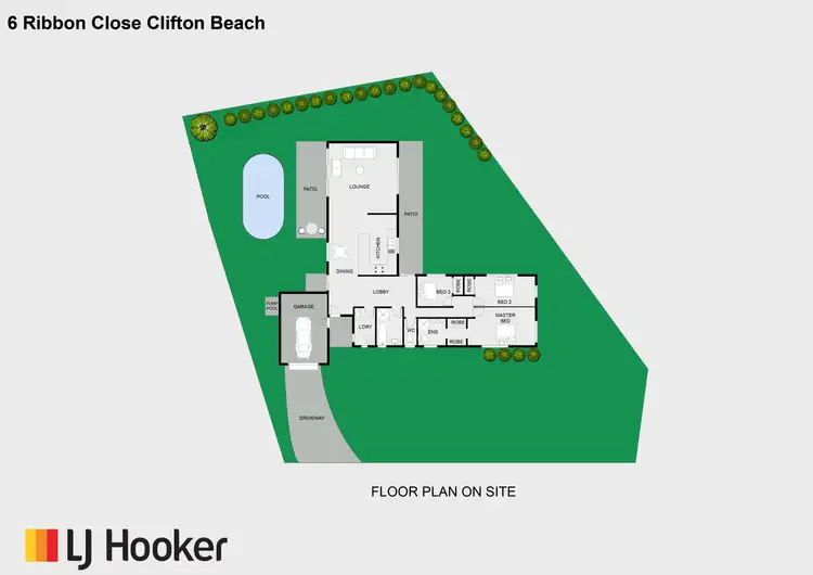 Floorplan of Homely house listing, 6 Ribbon Close, Clifton Beach QLD 4879