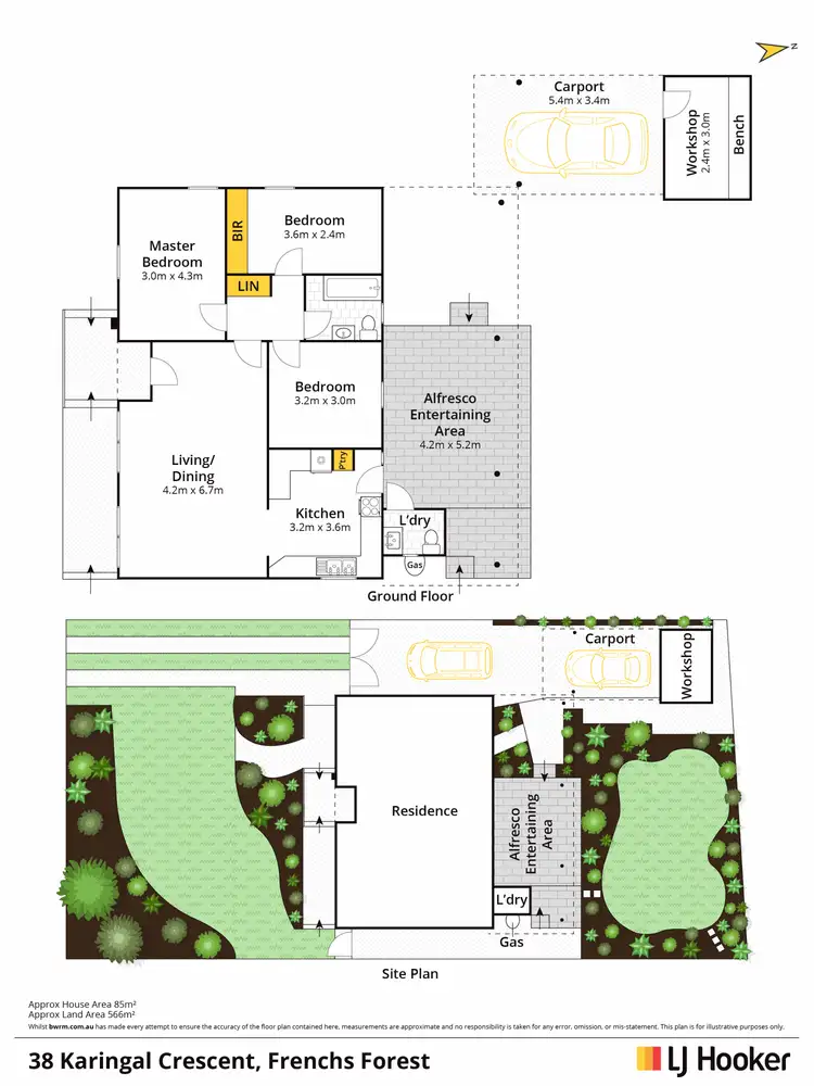 Floorplan of Homely house listing, 38 Karingal Crescent, Frenchs Forest NSW 2086