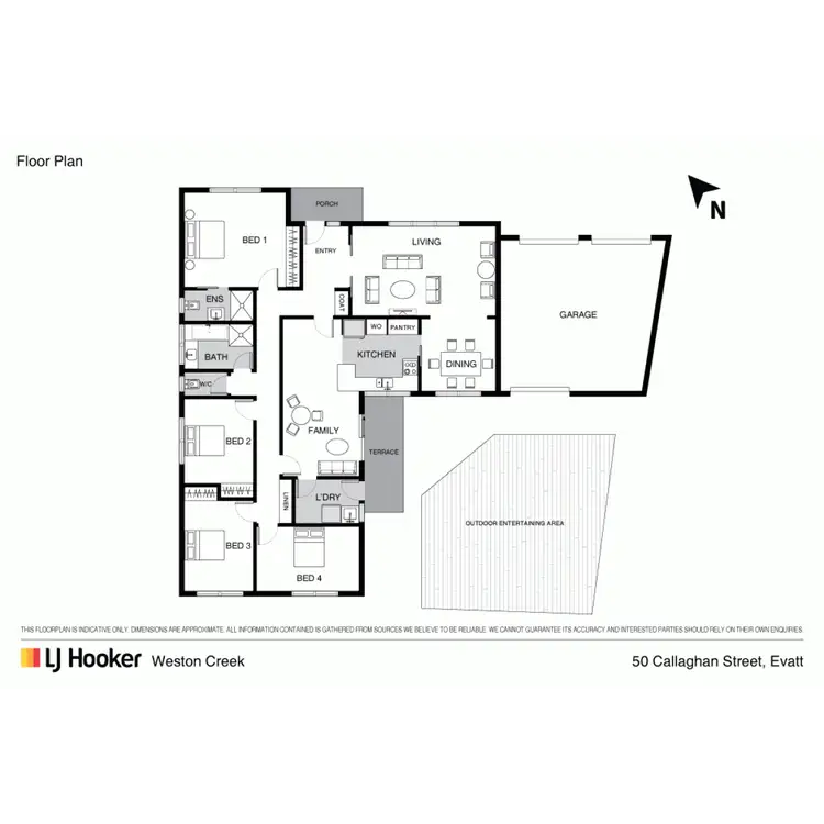 Floorplan of Homely house listing, 50 Callaghan Street, Evatt ACT 2617