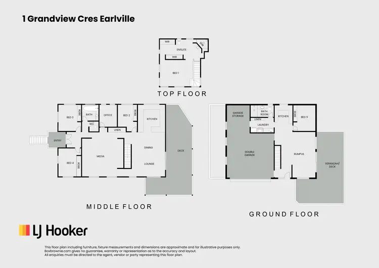 Floorplan of Homely house listing, 1 Grandview Crescent, Earlville QLD 4870