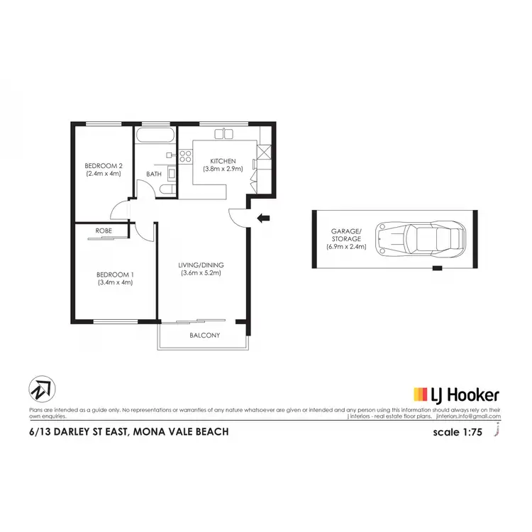 Floorplan of Homely apartment listing, 6/13 Darley Street, Mona Vale NSW 2103