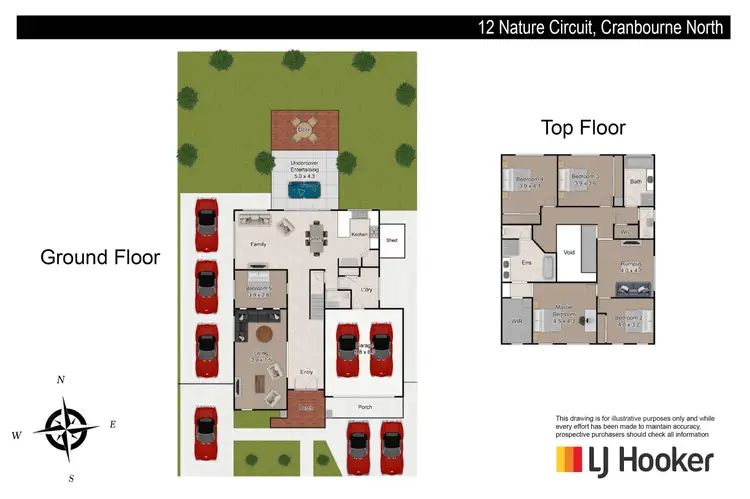 Floorplan of Homely house listing, 12 Nature Circuit, Cranbourne North VIC 3977