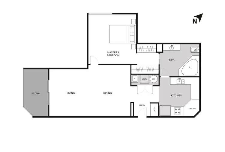 Floorplan of Homely apartment listing, 1/55 Stuart Street, Griffith ACT 2603