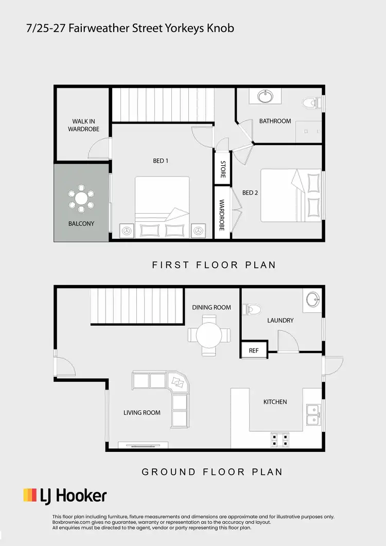 Floorplan of Homely townhouse listing, 7/25-27 Fairweather Street, Yorkeys Knob QLD 4878