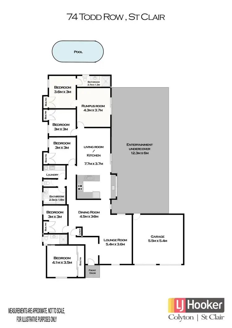 Floorplan of Homely house listing, 74 Todd Row, St Clair NSW 2759