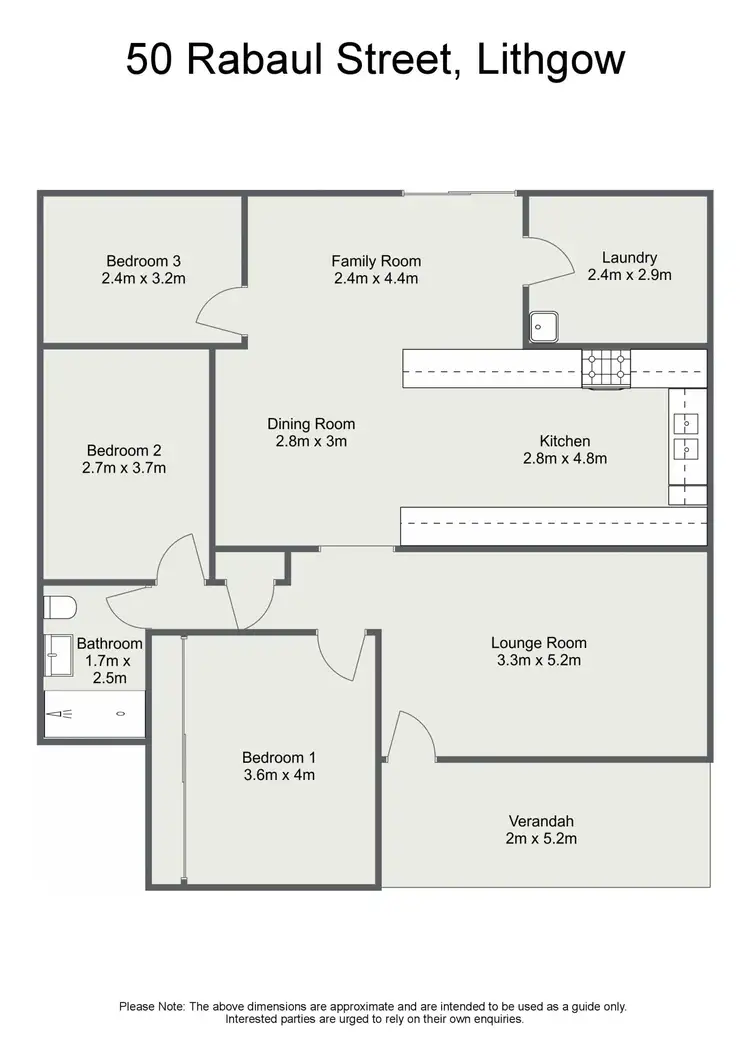 Floorplan of Homely house listing, 50 Rabaul Street, Lithgow NSW 2790