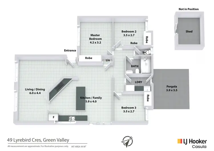 Floorplan of Homely house listing, 49 Lyrebird Crescent, Green Valley NSW 2168