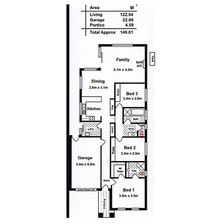 Floorplan of Homely house listing, 14 Osborne Street, Evanston Gardens SA 5116