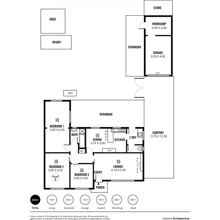 Floorplan of Homely house listing, 14 Grantham Grove, Paradise SA 5075