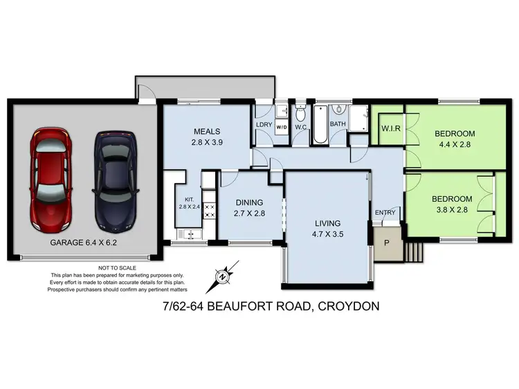 Floorplan of Homely unit listing, 7/60-62 Beaufort Road, Croydon VIC 3136