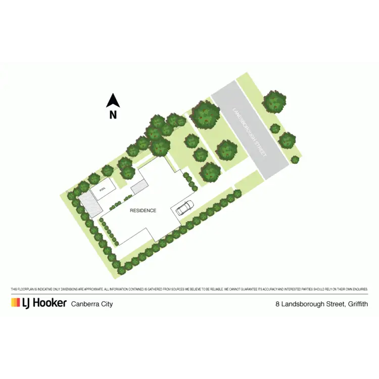 Floorplan of Homely house listing, 8 Landsborough Street, Griffith ACT 2603
