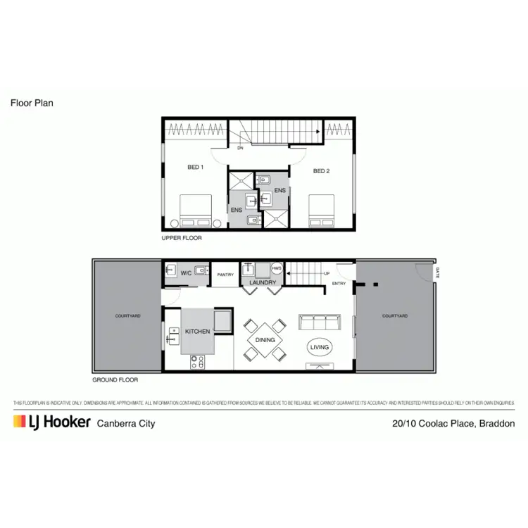 Floorplan of Homely townhouse listing, 20/10 Coolac Place, Braddon ACT 2612