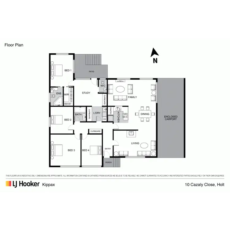 Floorplan of Homely house listing, 10 Cazaly Close, Holt ACT 2615