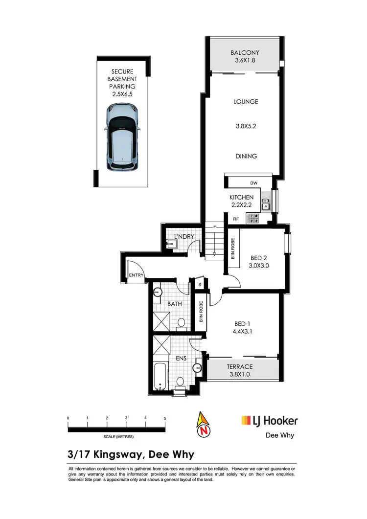 Floorplan of Homely unit listing, 3/17 Kingsway, Dee Why NSW 2099