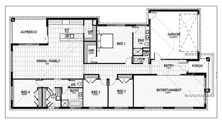 Floorplan of Homely house listing, 45 Camaro Drive, Cranbourne East VIC 3977