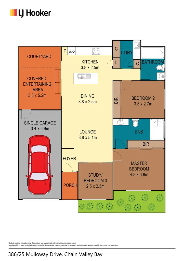 Floorplan of Homely house listing, 386/25 Mulloway Drive, Chain Valley Bay NSW 2259