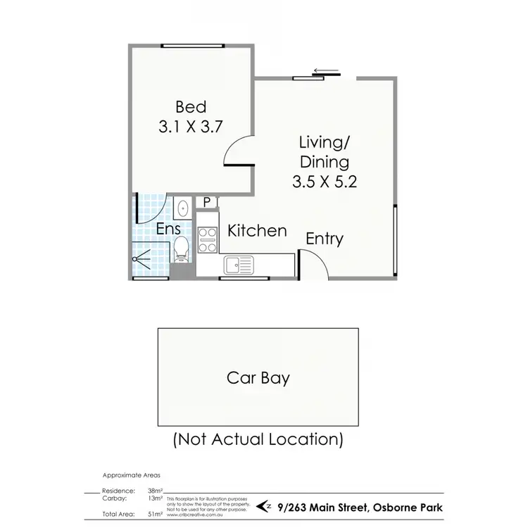 Floorplan of Homely flat listing, 9/263 Main Street, Osborne Park WA 6017