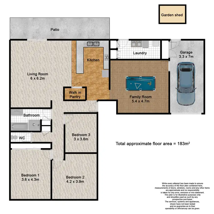 Floorplan of Homely house listing, 3 Owens Street, Boronia Heights QLD 4124