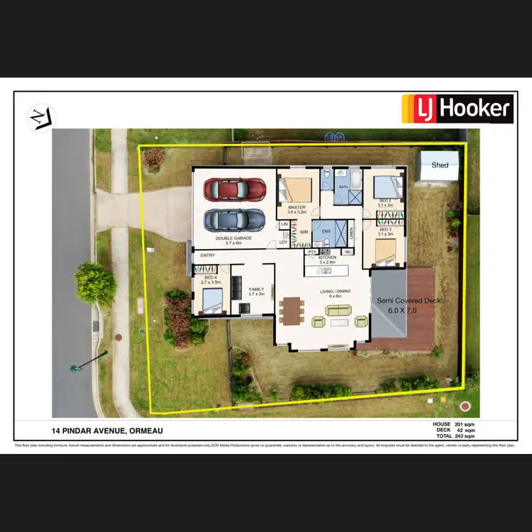 Floorplan of Homely house listing, 14 Pindar Avenue, Ormeau QLD 4208