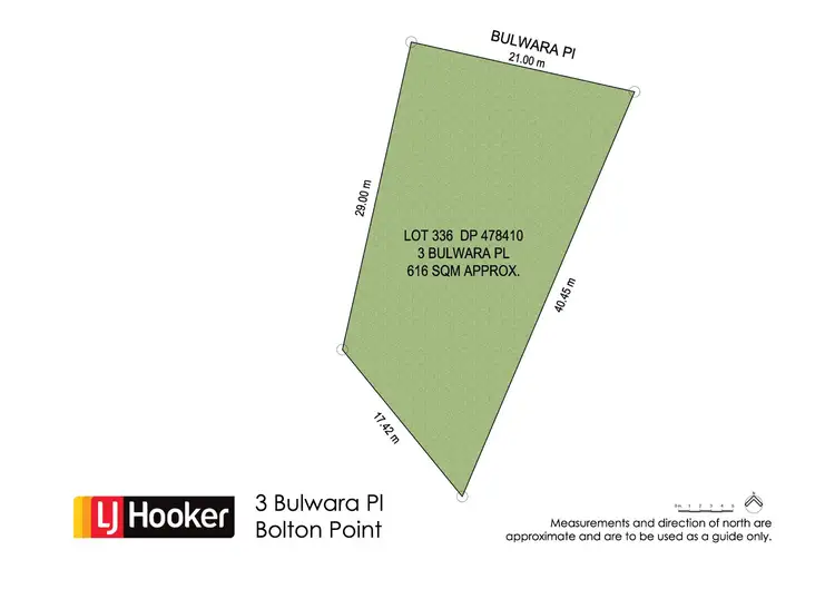 Floorplan of Homely land listing, 3 Bulwara Place, Bolton Point NSW 2283
