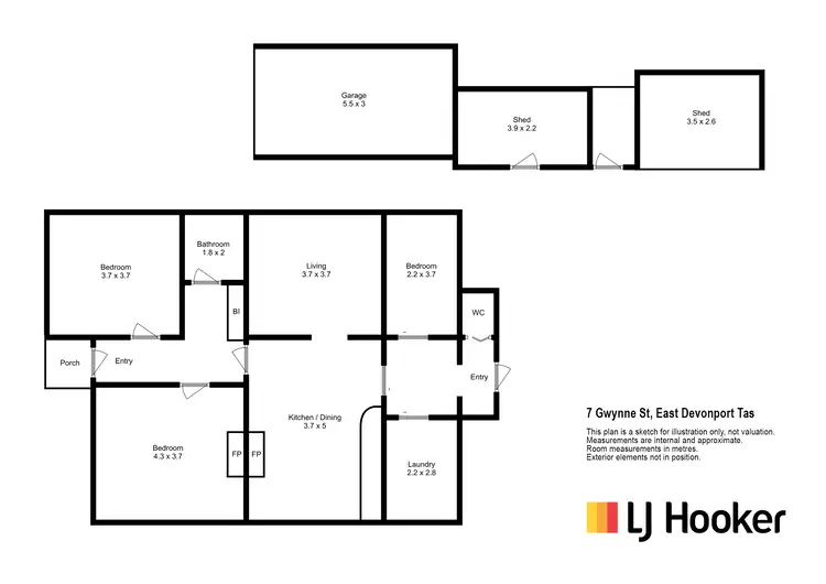 Floorplan of Homely house listing, 7 Gwynne Street, East Devonport TAS 7310