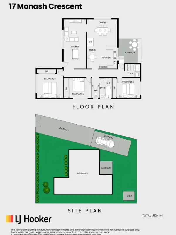 Floorplan of Homely house listing, 17 Monash Crescent, Clayton South VIC 3169