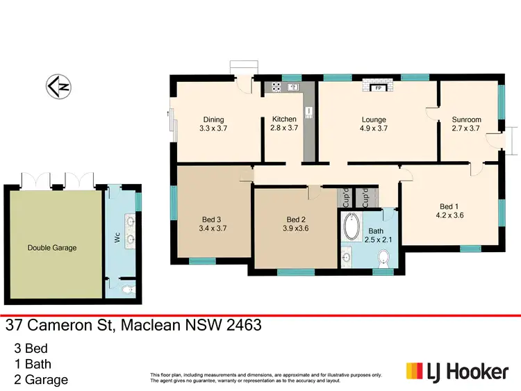 Floorplan of Homely house listing, 37 Cameron Street, Maclean NSW 2463