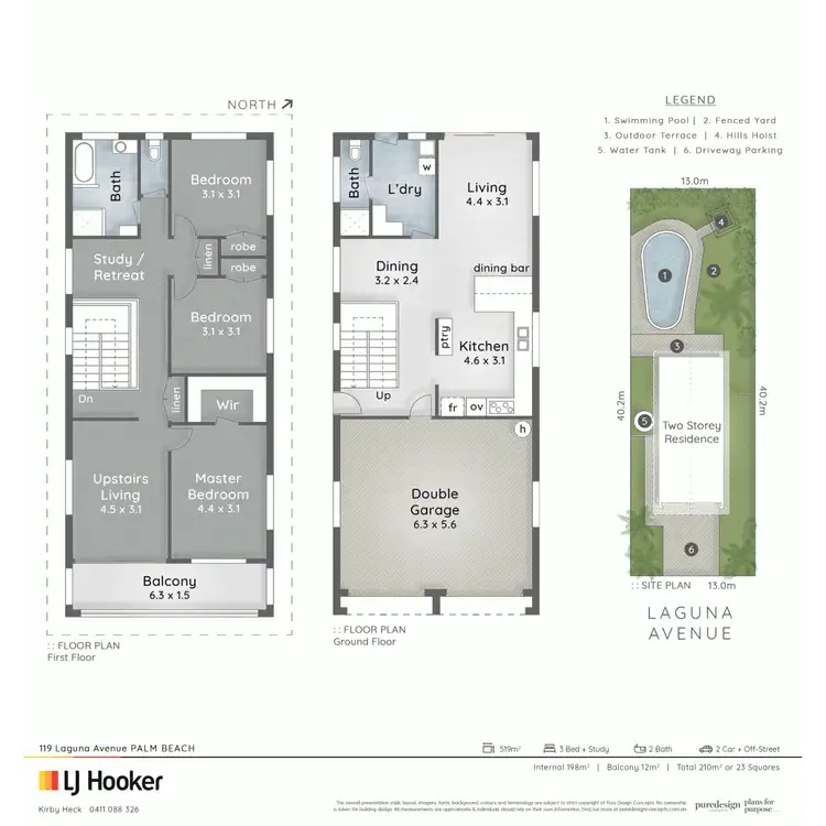 Floorplan of Homely house listing, 119 Laguna Avenue, Palm Beach QLD 4221