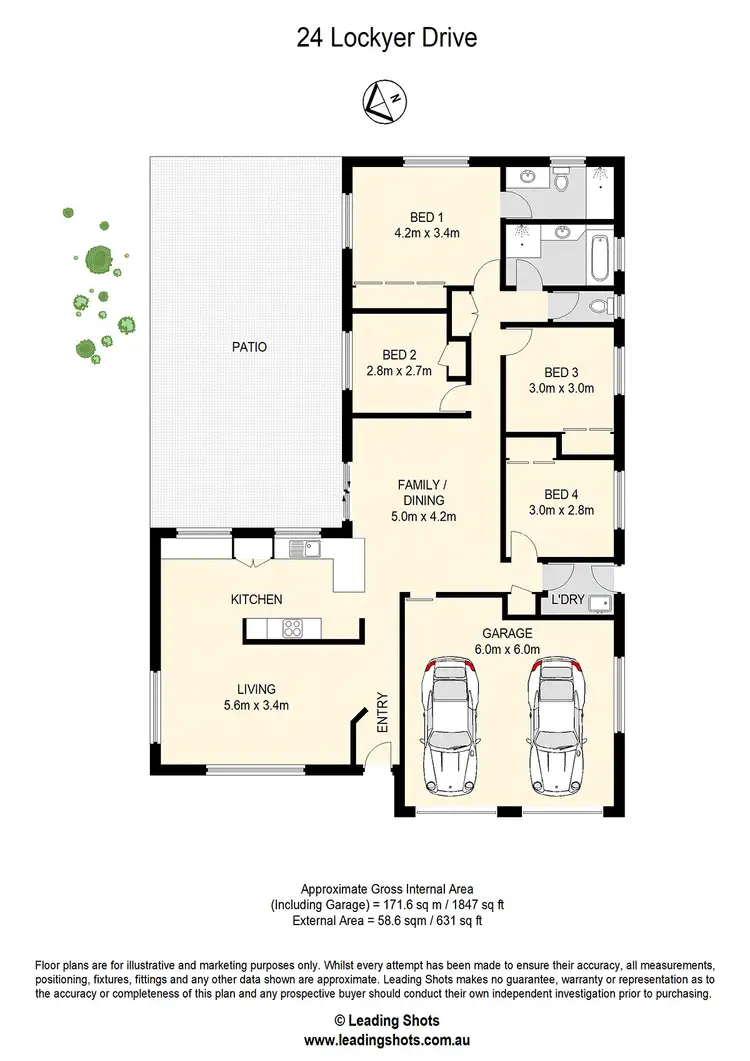 Floorplan of Homely house listing, 24 Lockyer Drive, Bray Park QLD 4500