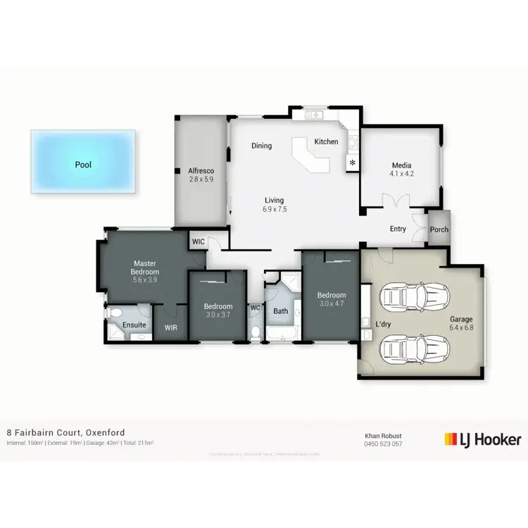 Floorplan of Homely house listing, 8 Fairbairn Court, Oxenford QLD 4210