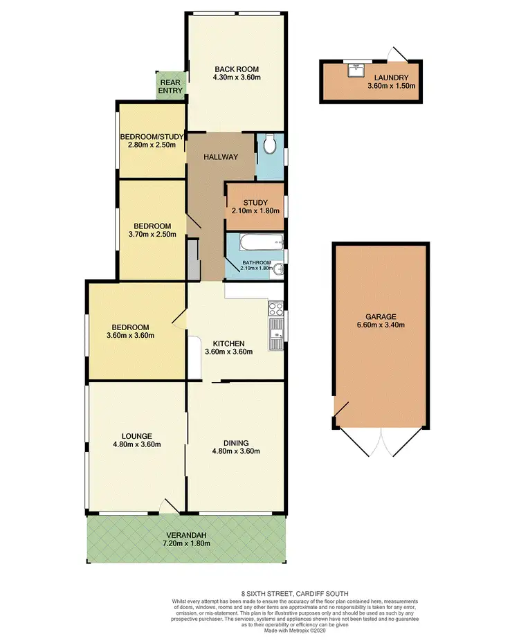 Floorplan of Homely house listing, 8 Sixth Street, Cardiff South NSW 2285