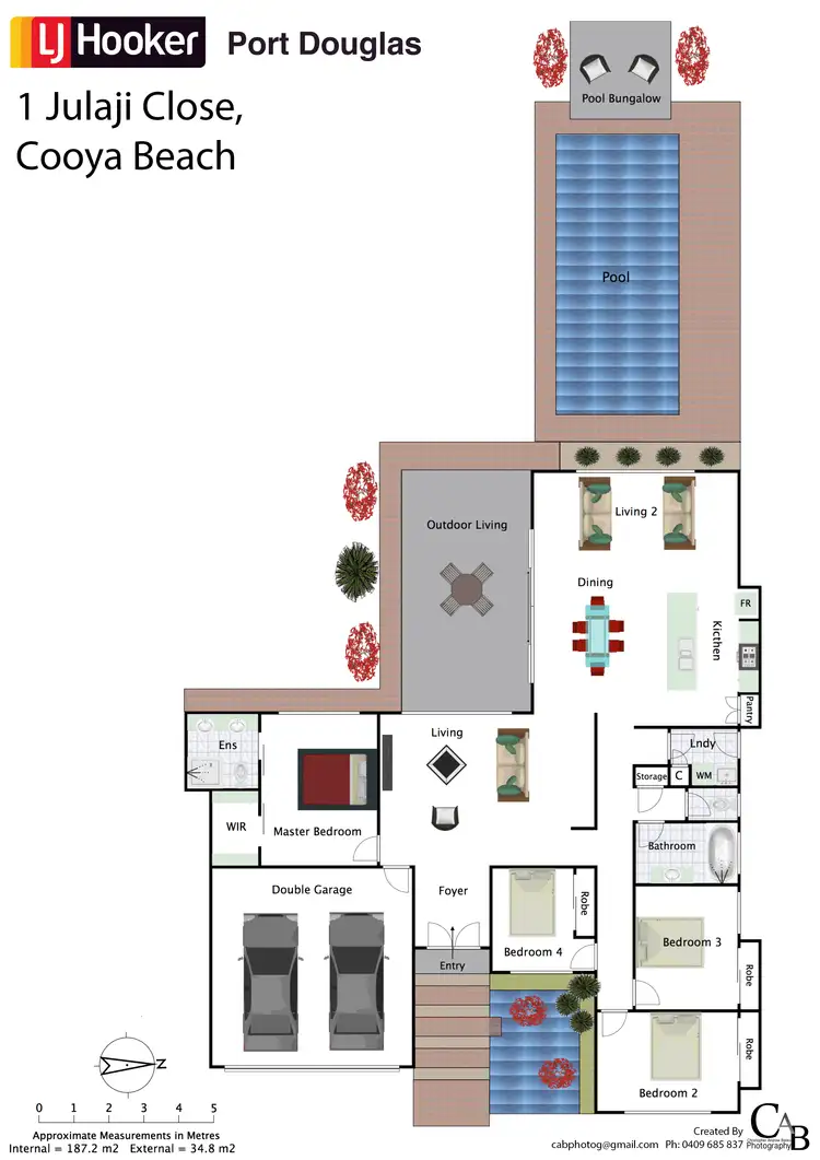 Floorplan of Homely house listing, 1 Julaji Close, Cooya Beach QLD 4873