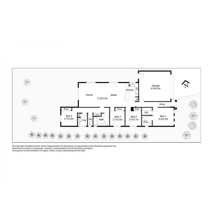Floorplan of Homely house listing, 11 Claire Way, Tarneit VIC 3029