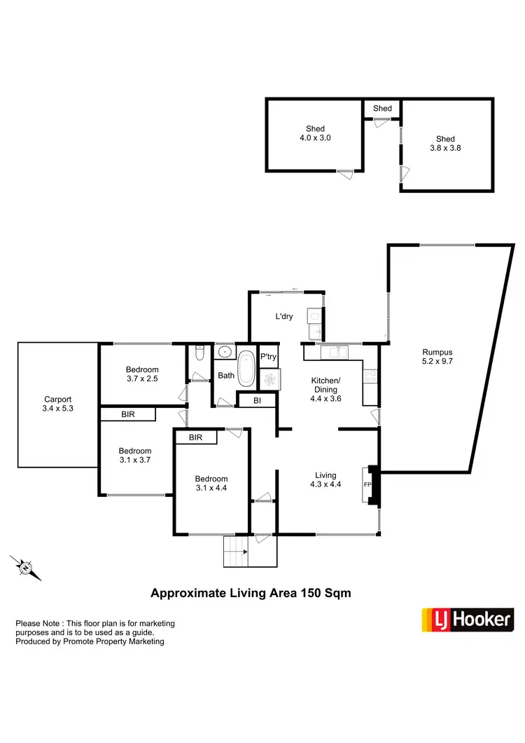 Floorplan of Homely house listing, 6 Farrow Place, Bridgewater TAS 7030