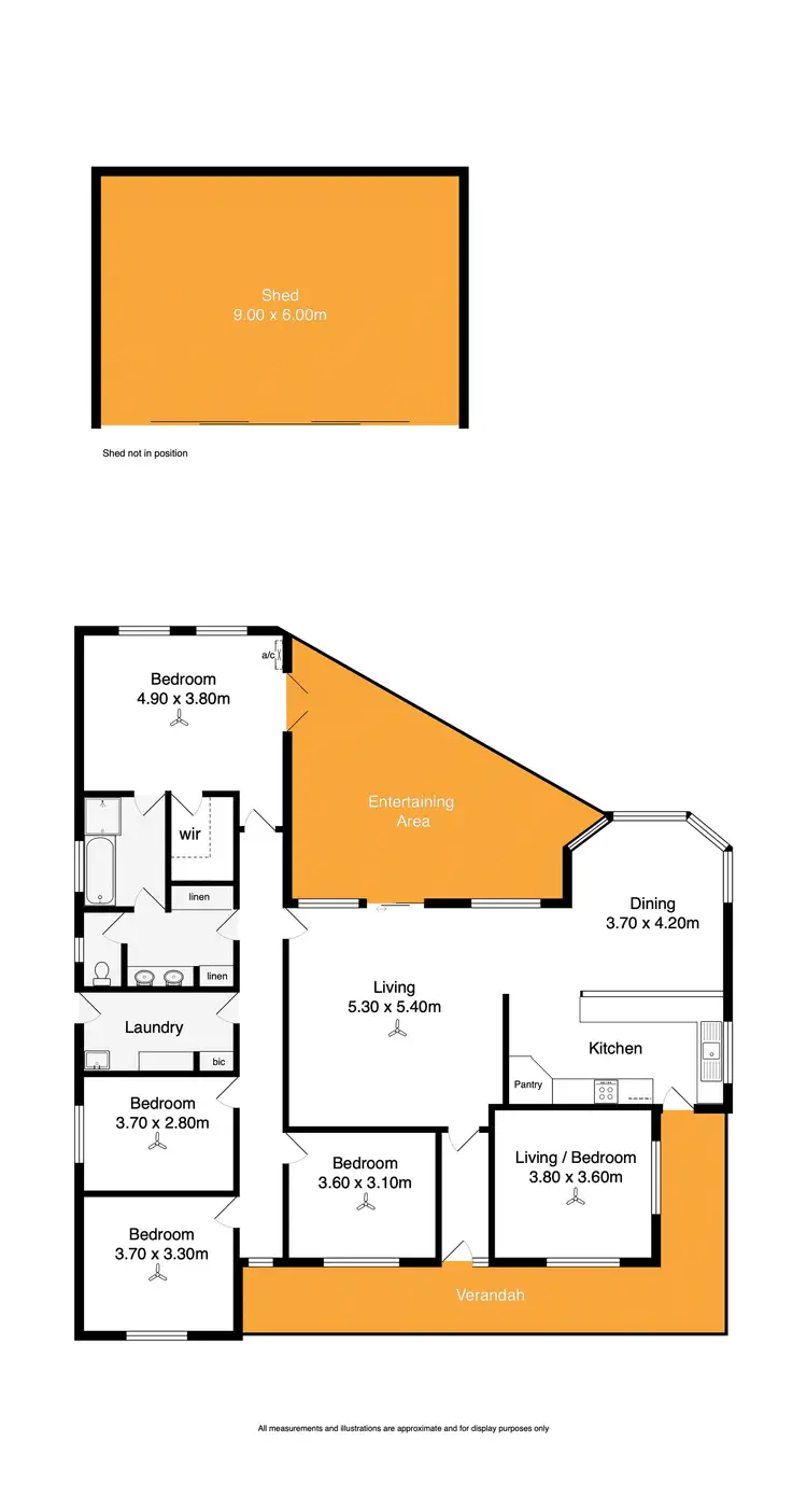 Floorplan of Homely rural property listing, 384 Greenhills Road, Lower Inman Valley SA 5211