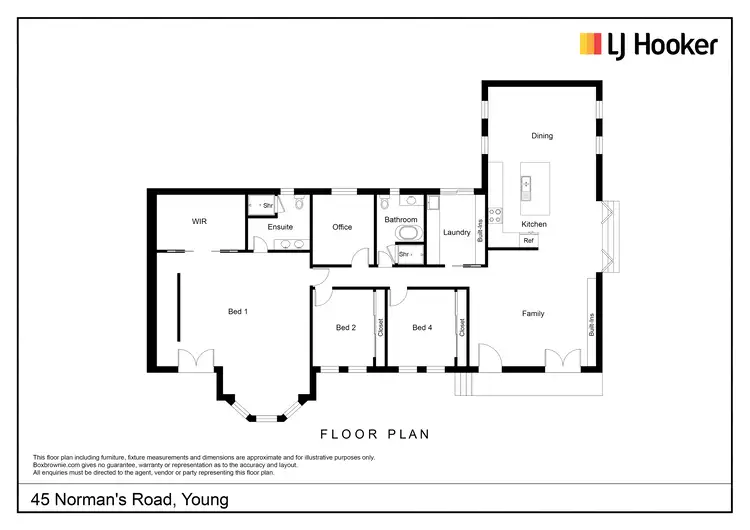 Floorplan of Homely house listing, 45 Normans Road, Young NSW 2594