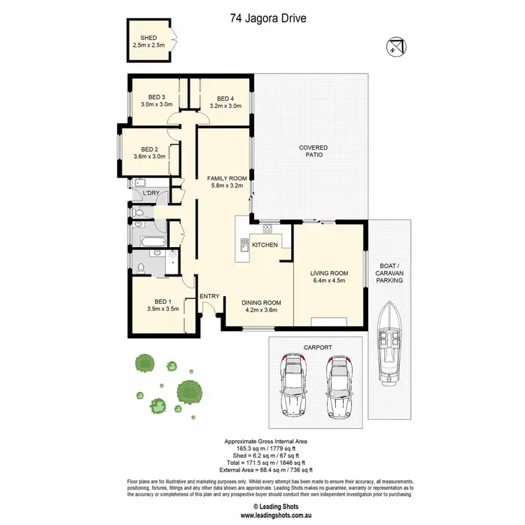Floorplan of Homely house listing, 74 Jagora Drive, Albany Creek QLD 4035