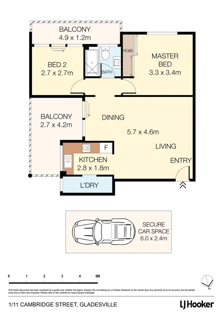 Floorplan of Homely apartment listing, 1/11 Cambridge Street, Gladesville NSW 2111