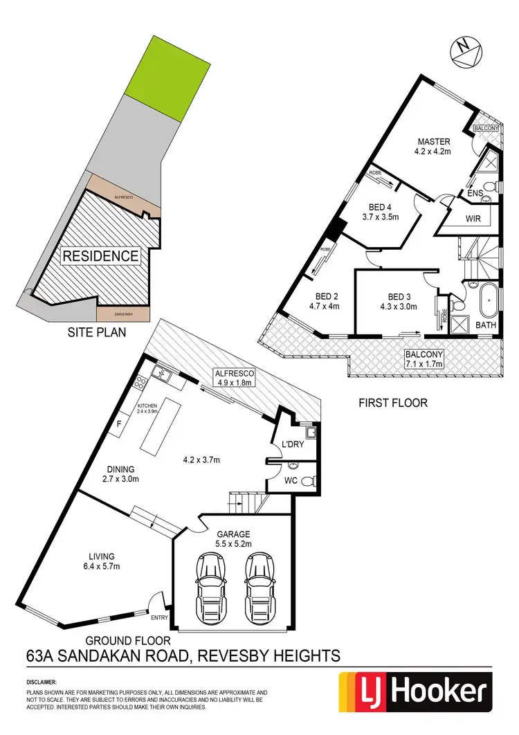 Floorplan of Homely semi-detached listing, 63a Sandakan Road, Revesby Heights NSW 2212