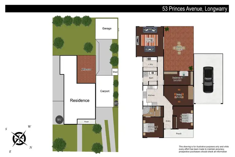 Floorplan of Homely house listing, 53 Princes Avenue, Longwarry VIC 3816