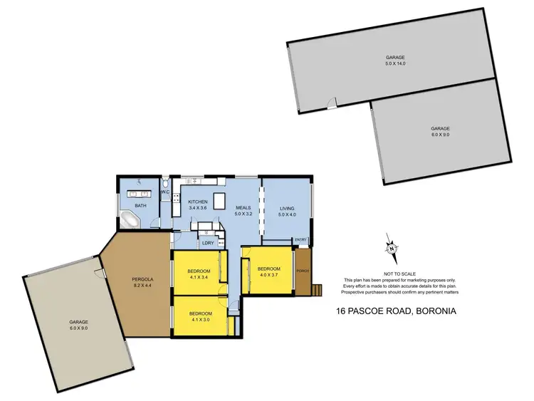 Floorplan of Homely house listing, 16 Pascoe Road, Boronia VIC 3155