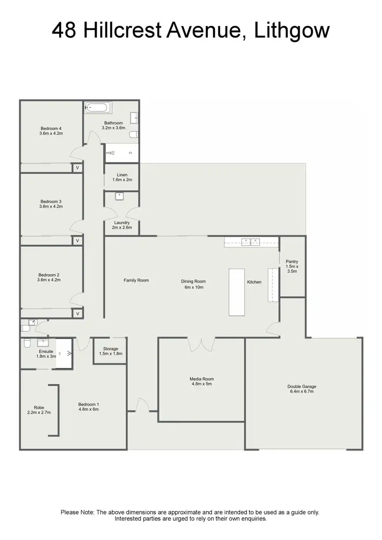 Floorplan of Homely house listing, 48 Hillcrest Avenue, Lithgow NSW 2790