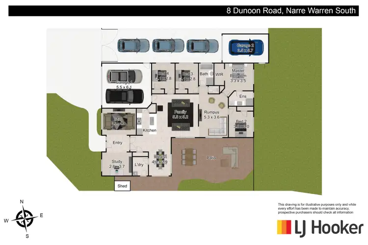 Floorplan of Homely house listing, 8 Dunoon Road, Narre Warren South VIC 3805