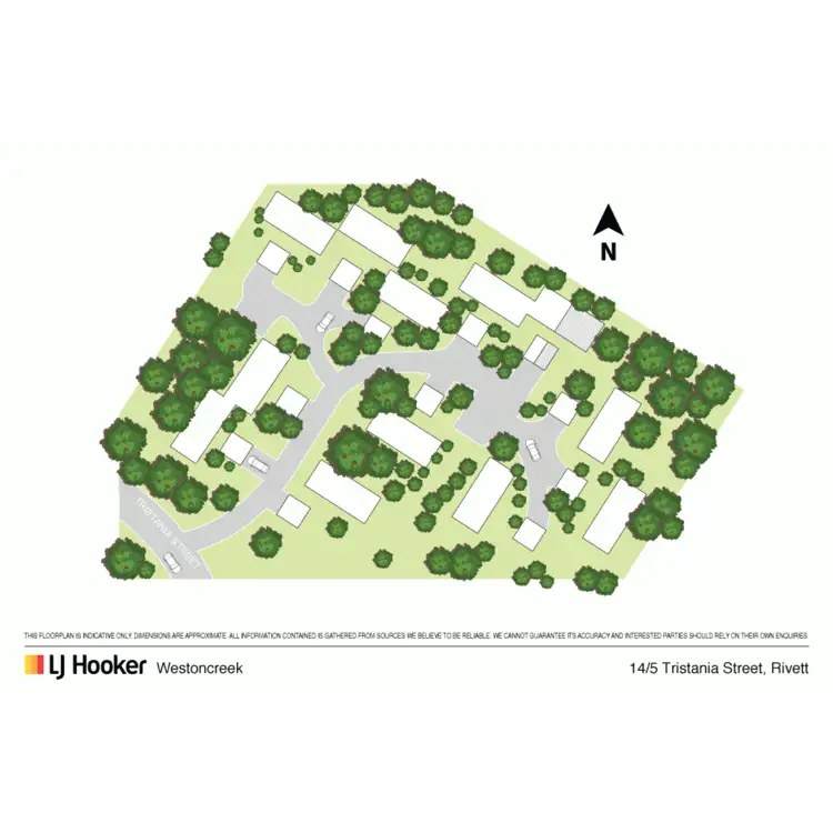 Floorplan of Homely townhouse listing, 14/5 Tristania Street, Rivett ACT 2611