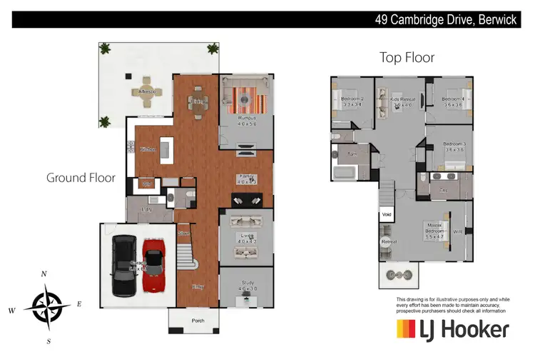 Floorplan of Homely house listing, 49 Cambridge Drive, Berwick VIC 3806
