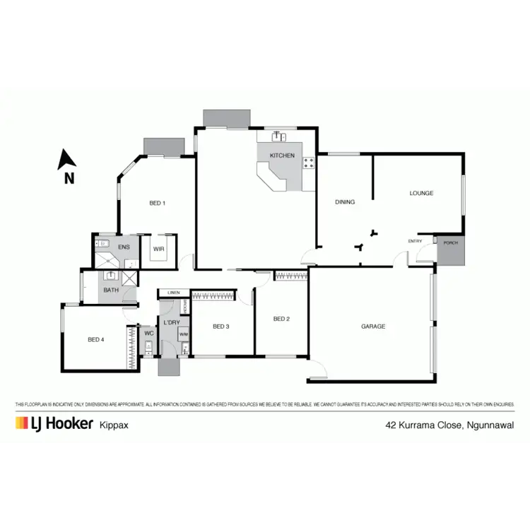 Floorplan of Homely house listing, 42 Kurrama Close, Ngunnawal ACT 2913