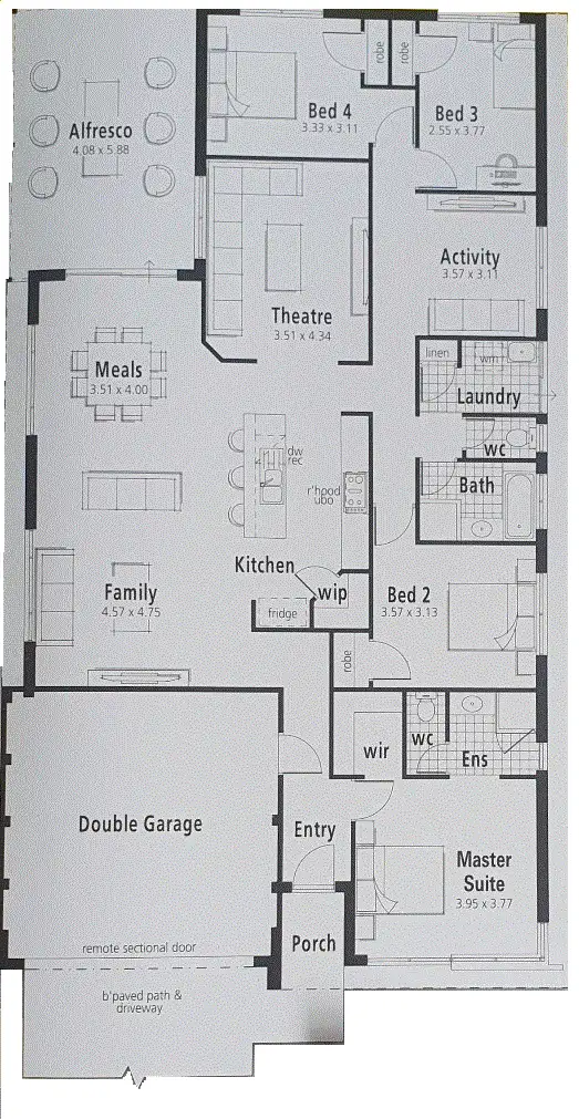 Floorplan of Homely house listing, 19 Monsignor Avenue, Byford WA 6122
