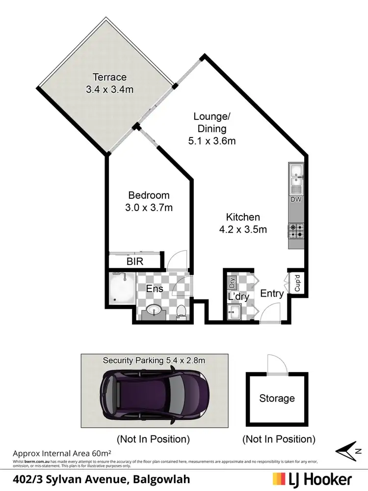 Floorplan of Homely apartment listing, 402/3 Sylvan Avenue, Balgowlah NSW 2093
