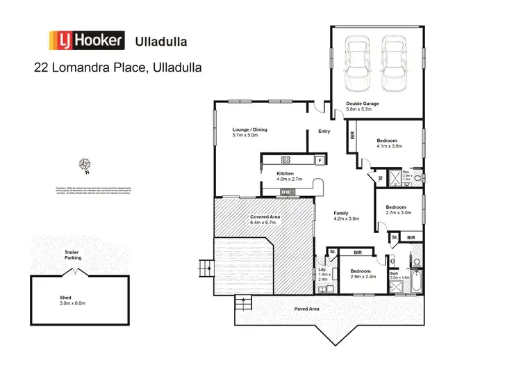 Floorplan of Homely house listing, 22 Lomandra Place, Ulladulla NSW 2539
