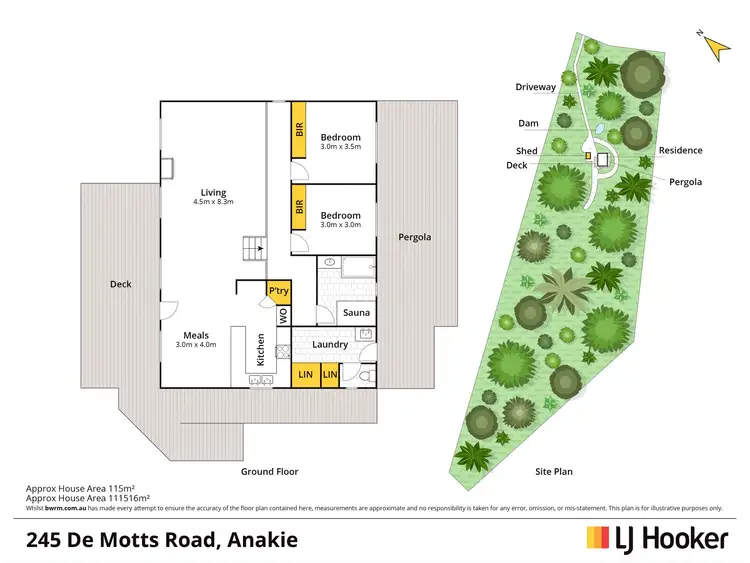 Floorplan of Homely house listing, 245 De Motts Road, Anakie VIC 3213
